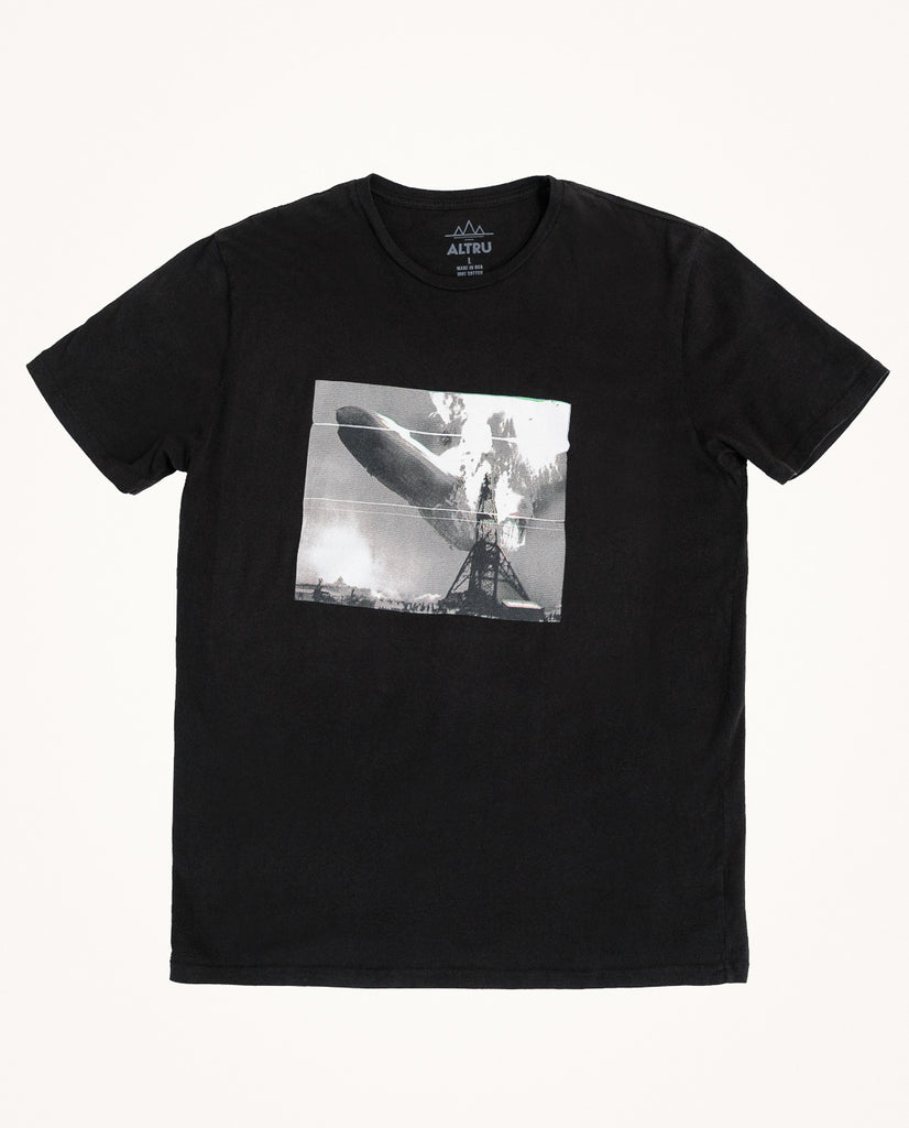 Altru Burning Zepplin Graphic Tee Black