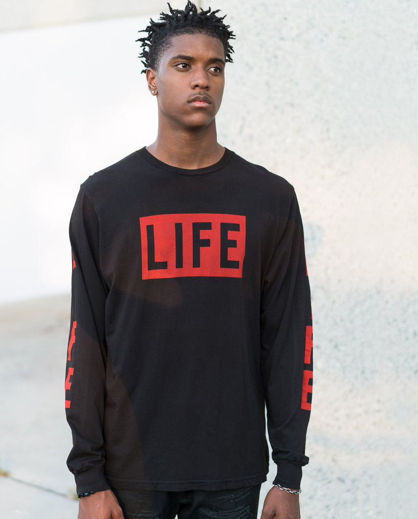 Altru Life Magazine Logo Long Sleeve Tee Graphite Altru Life Magazine Logo Long Sleeve Tee Graphite