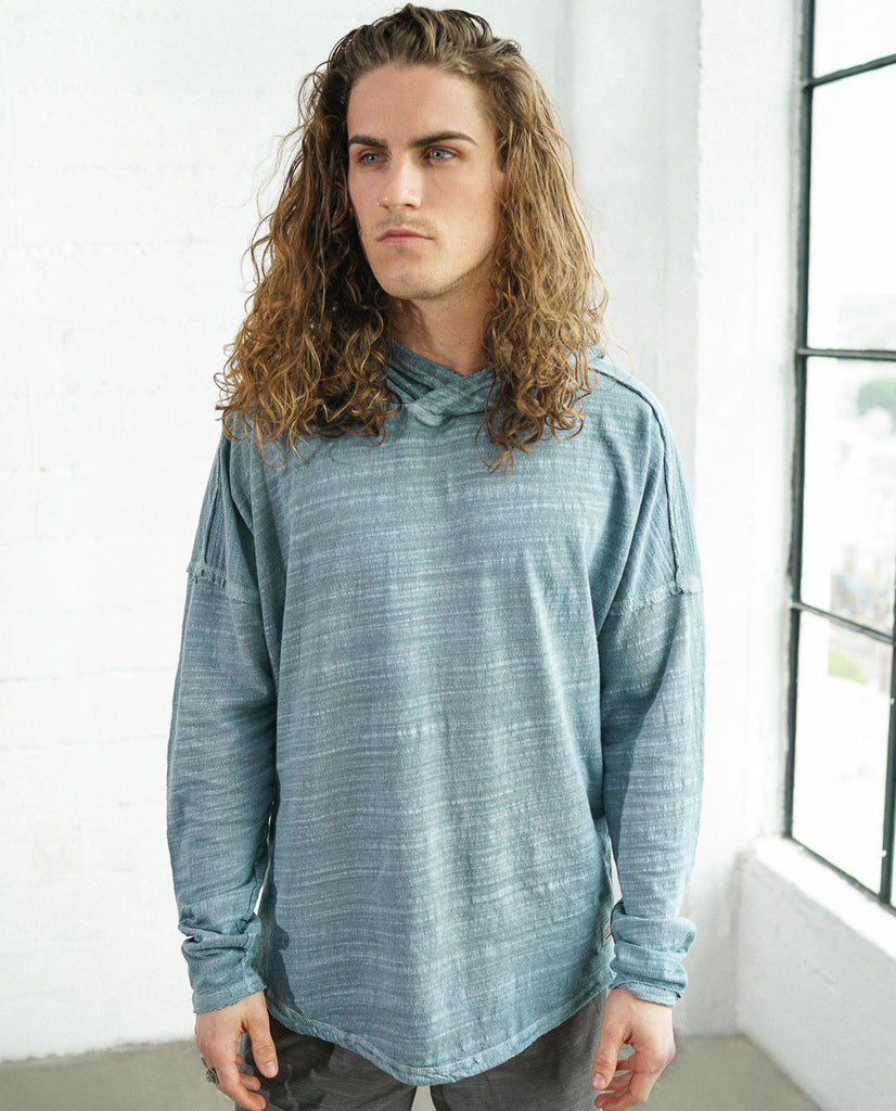 Astrneme Quarry Blue Hooded Pullover Astrneme Quarry Blue Hooded Pullover