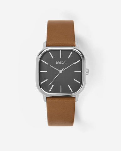 BREDA VISSER Silver / Brown Watch