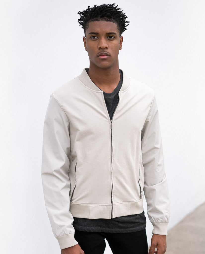Color Siete Stone Varsity Jacket Color Siete Stone Varsity Jacket