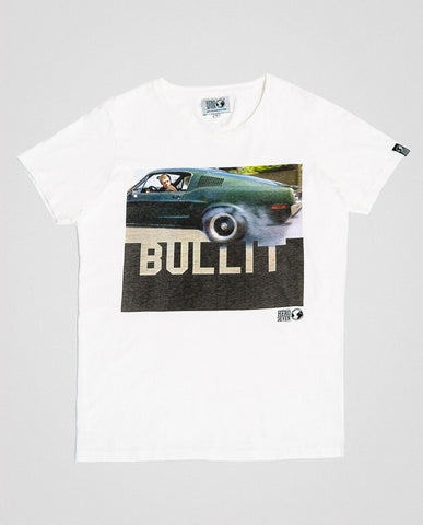 Hero Seven McQueen Bullit Graphic Tee White