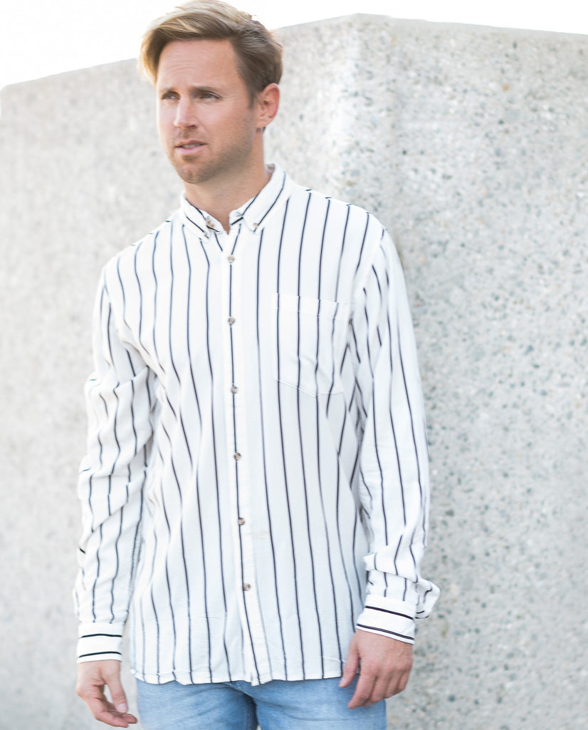 Neuw Stripe LS Buttonup Shirt Neuw Stripe LS Buttonup Shirt