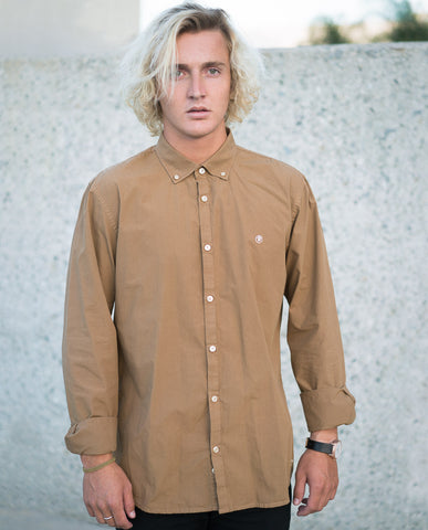 Riverside Poplin Shirt Gold