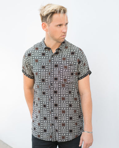 Rollas Ganggajang Black Beach Boy Shirt