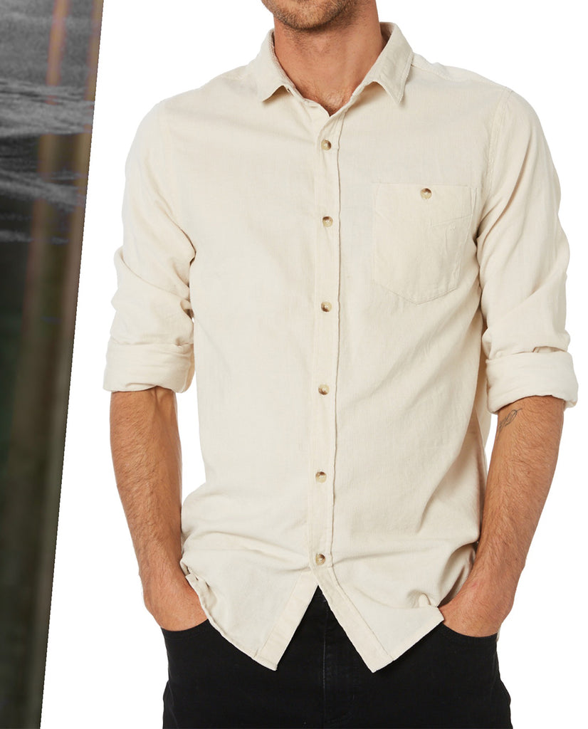 Rollas Men At Work Natural Shirt Rollas Men At Work Natural Shirt