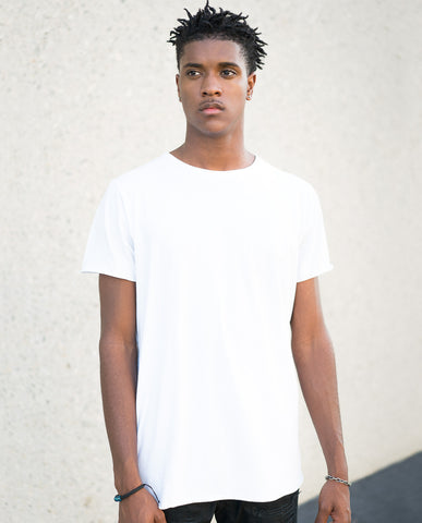nANA jUDY  Basic White Crew Tee