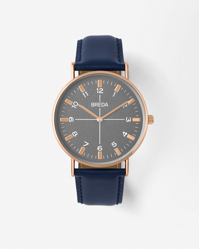 Breda Belmont Navy-Gold Watch