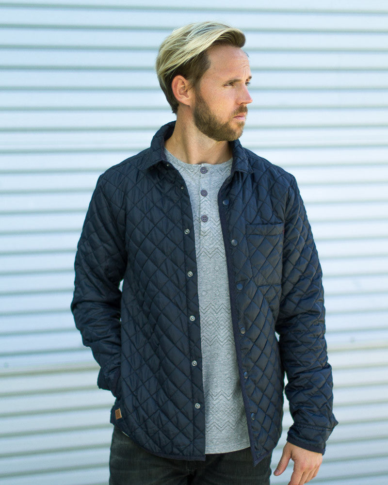 Lightweight Navy Quilted Jacket