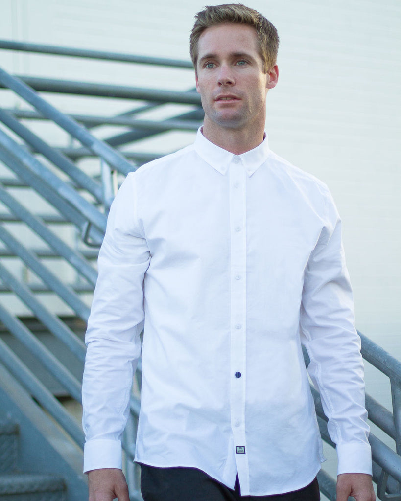 WEEKEND OFFENDER Alver White Buttonup